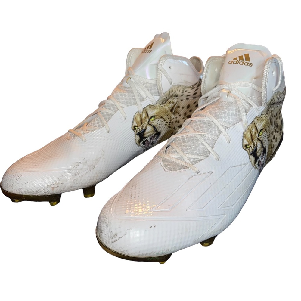 Adidas Adizero 5 Star 5.0 Uncaged Football Cleats Men’s Size 15 White Gold
